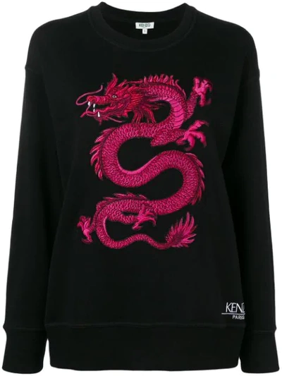 Kenzo Dragon Sweatshirt holiday Capsule In Black ModeSens