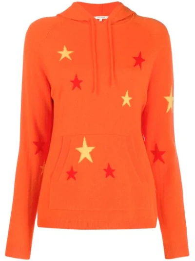 Shop Chinti & Parker Knitted Hoodie In Orange