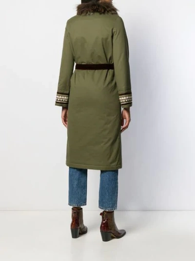 Shop Alessandra Chamonix Wrox Coat In Green