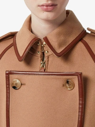 Shop Burberry Trenchcoat Mit Knöpfen In Brown