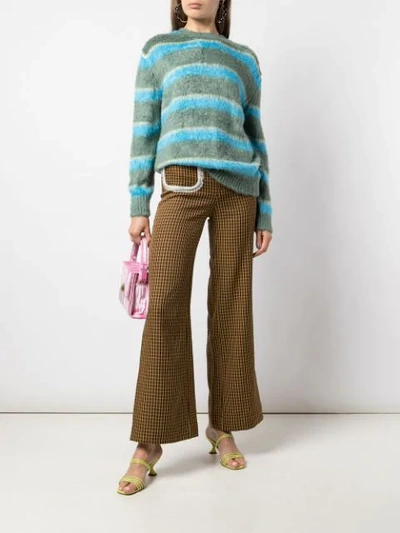 Shop Marc Jacobs Long Sleeve Knitted Jumper In Green