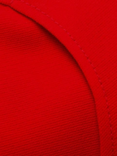 Shop Courrèges Curved Pocket Skirt In Red