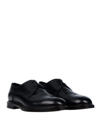 Dolce & Gabbana Leather Derby. In Black