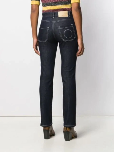 CHLOÉ HIGH WAISTED JEANS - 蓝色