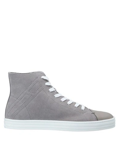 Shop Hogan Rebel Sneakers In Grey