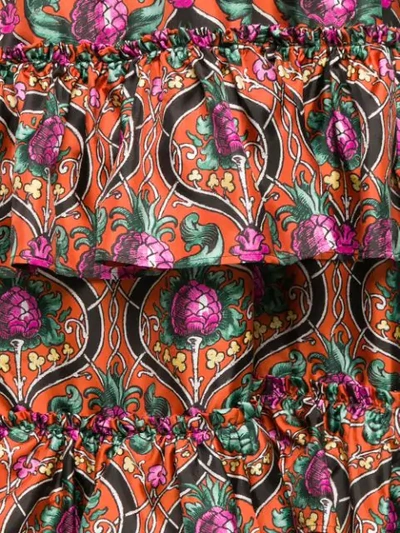 Shop La Doublej Printed Casati Dress In Orange