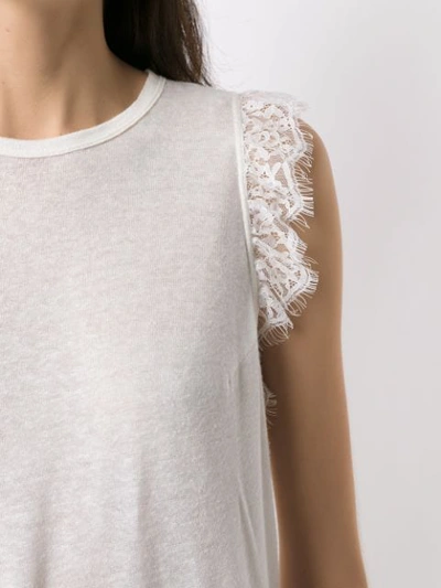 Shop Nk Aya Lace Inserts Ta In White