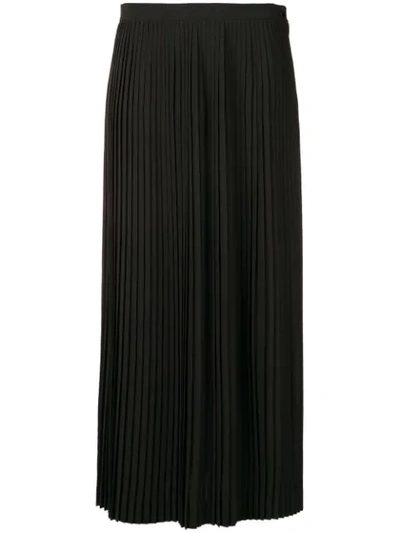 Shop Loro Piana Pleated Maxi Skirt In Black