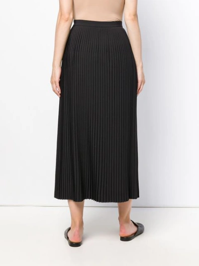 Shop Loro Piana Pleated Maxi Skirt In Black