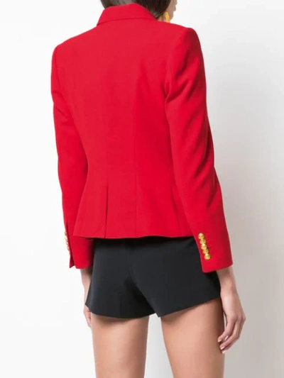 Shop A.l.c Double Breasted Blazer In Red