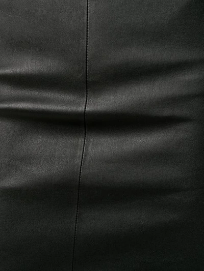 LEATHER LOOK PENCIL SKIRT