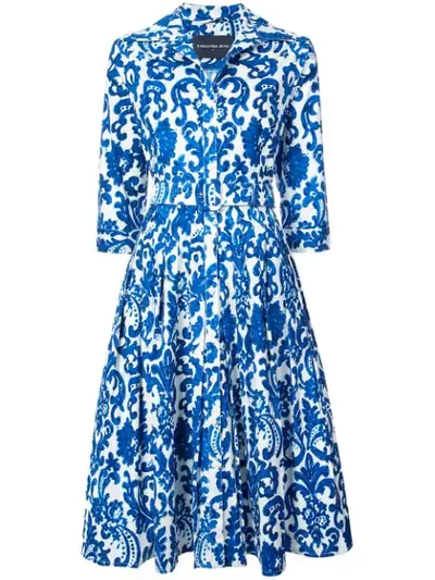 Shop Samantha Sung Audrey Dress In Blue