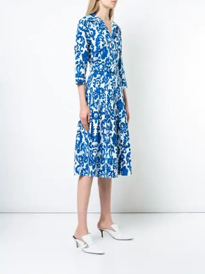 Shop Samantha Sung Audrey Dress In Blue