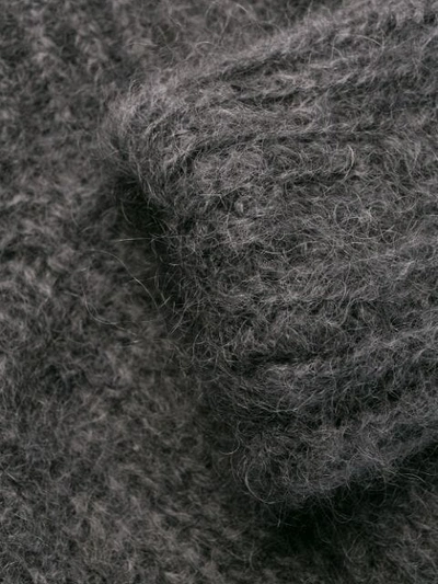 Shop Prada Chunky Knit Sweater In Grey