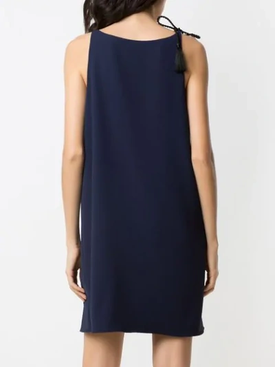 Shop À La Garçonne London Straight Fit Dress In Blue