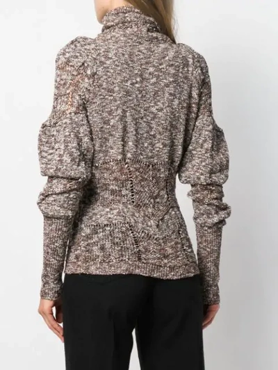 Shop Lemaire Distressed Detail Sweater In Neutrals
