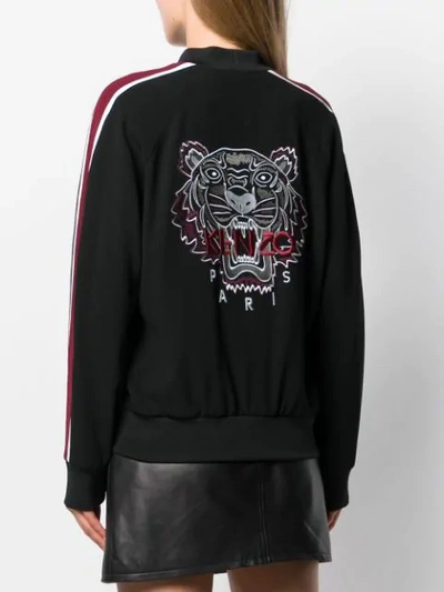 Shop Kenzo Tiger Bomber Jacket In Black