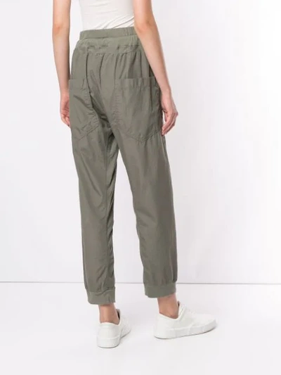 Shop Bassike Utility Cotton Jersey Pant In Imperial Army