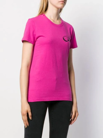 Shop Off-white T-shirt Mit Grafischem Print In Pink