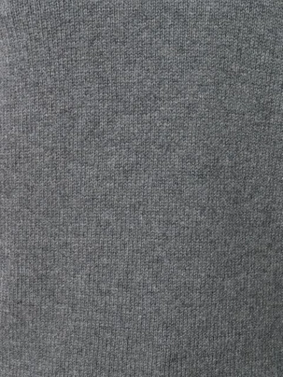 Shop D-exterior Metallic Print Sleeve Jumper In Grey