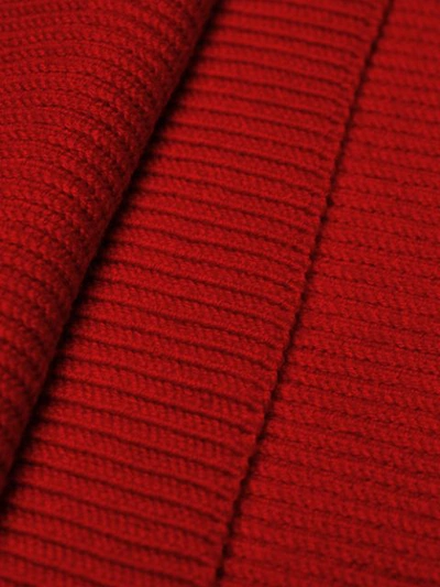 Shop Stella Mccartney Ribbed Oversized Sweater In Red