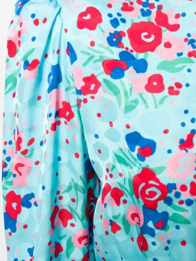 Shop Marc Jacobs Floral Print Dress In Blue