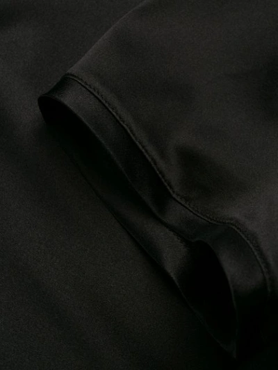 PINKO 缎面弹性T恤 - 黑色