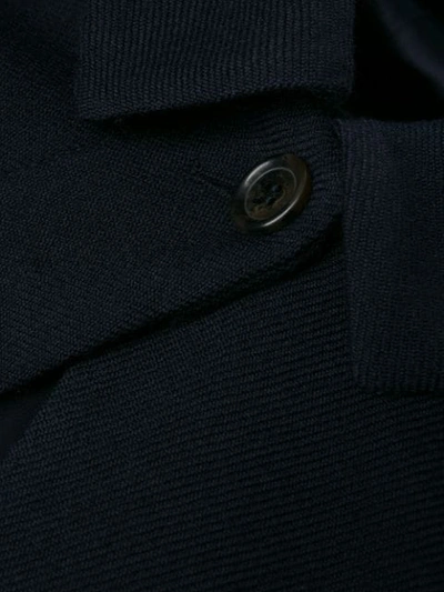 Shop Aspesi Boxy Single-breasted Coat In Blue