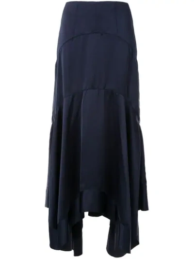 Shop Acler Soto Skirt In Blue