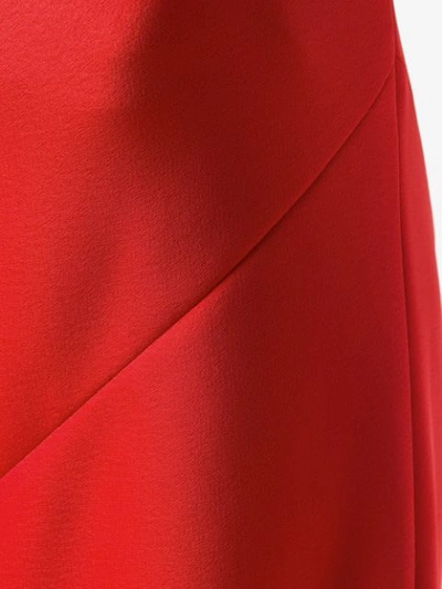 Shop Maison Margiela Flared Midi Skirt In Red