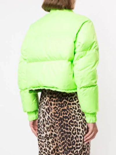 Shop Bacon Bubble Neon Puffer Jacket In Green