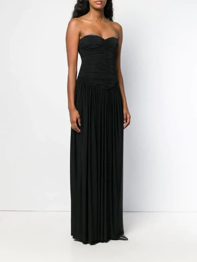 Shop Alexander Wang Sweetheart Ruched Bodice Evening Dress In Black