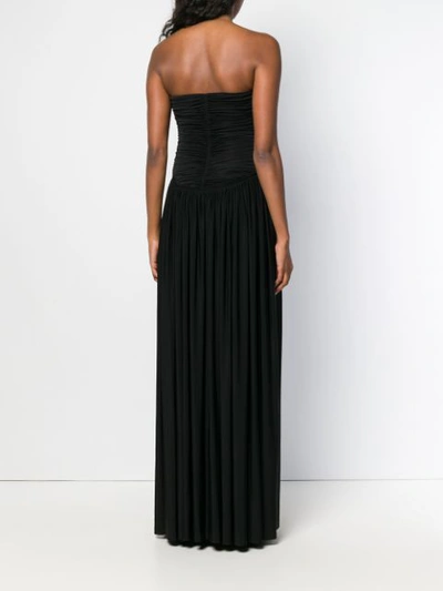 Shop Alexander Wang Sweetheart Ruched Bodice Evening Dress In Black