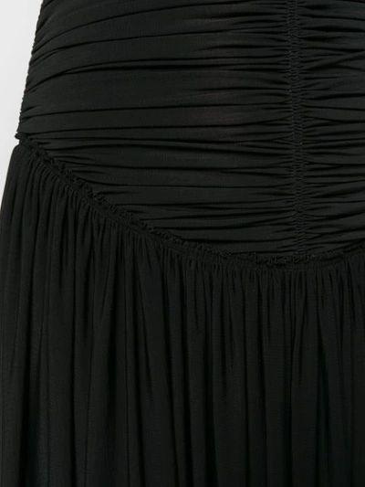 ALEXANDER WANG 皱褶设计礼服 - 黑色