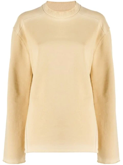 Shop Acne Studios Relaxed Fit Jumper In Neutrals