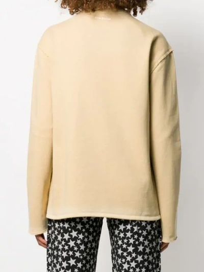 Shop Acne Studios Relaxed Fit Jumper In Neutrals