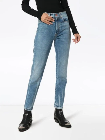 Shop Heron Preston Straight-leg Jeans In Blue