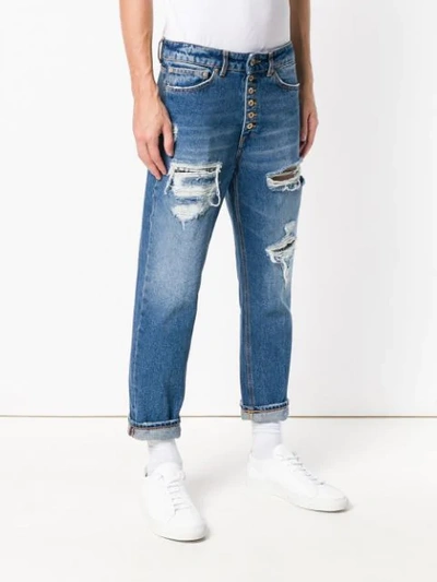 Shop Dondup Ripped Jeans - Blue
