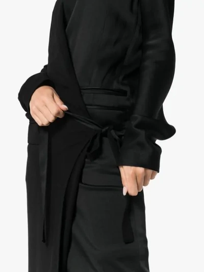 Shop Haider Ackermann Mantel Mit Langen Ärmeln In Black