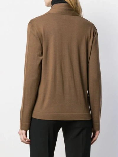 Shop Allude Fine Knit Cardigan In 44 Brown