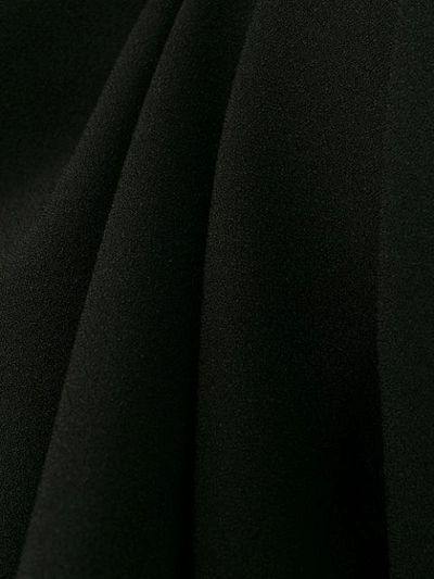 Shop Saint Laurent One-shoulder Bow Mini Dress In Black