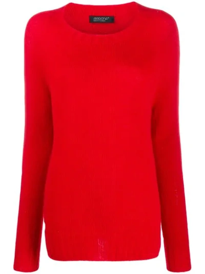 Shop Aragona Crew Neck Sweater In Red