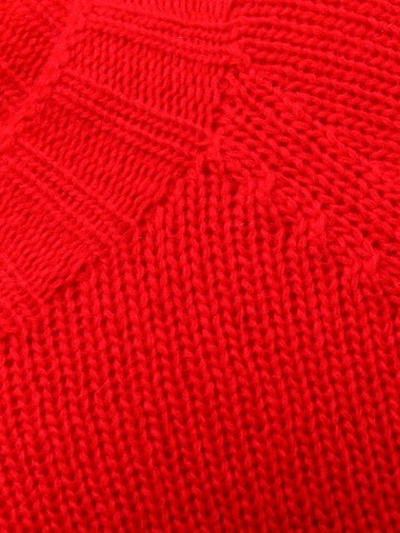 Shop Aragona Crew Neck Sweater In Red