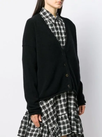 Shop Uma Wang Loose-fit Knit Cardigan In Black