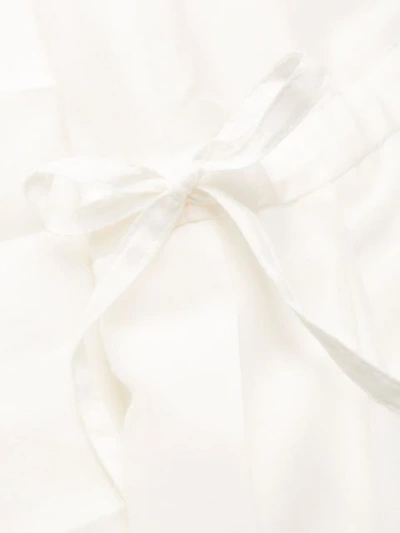 Shop Sara Lanzi Contrast Pleated Dress In White