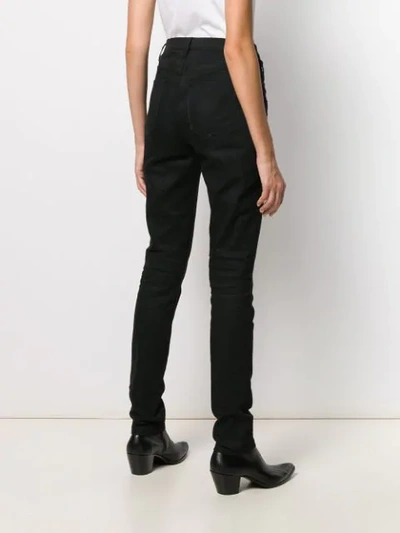 Shop Saint Laurent High-rise Skinny Jeans In Black