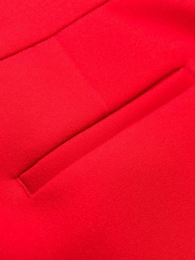 Shop Msgm Klassische Taillenhose In 18 Rosso