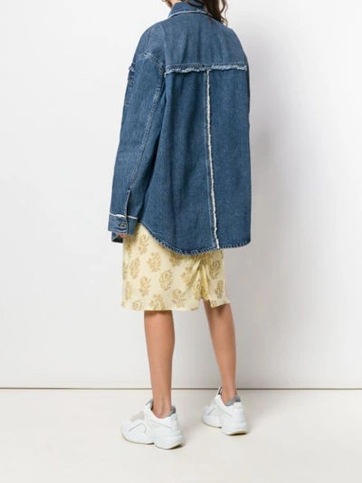 Shop Acne Studios Denim Shirt Jacket In Blue