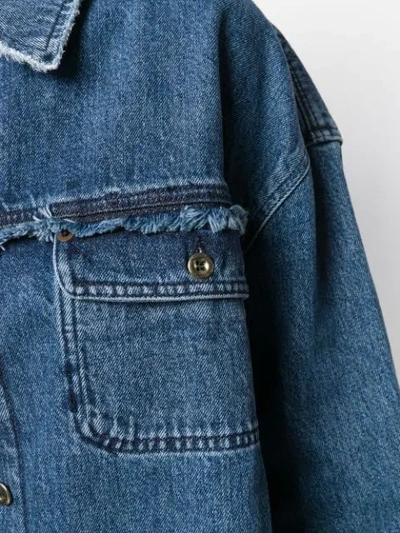 Shop Acne Studios Denim Shirt Jacket In Blue