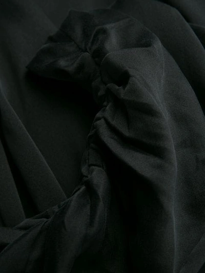 Shop Zimmermann Espionage Draped Mini Dress In Black
